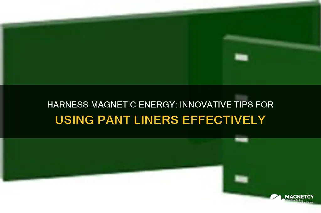 how to use magnetic energy pant liner