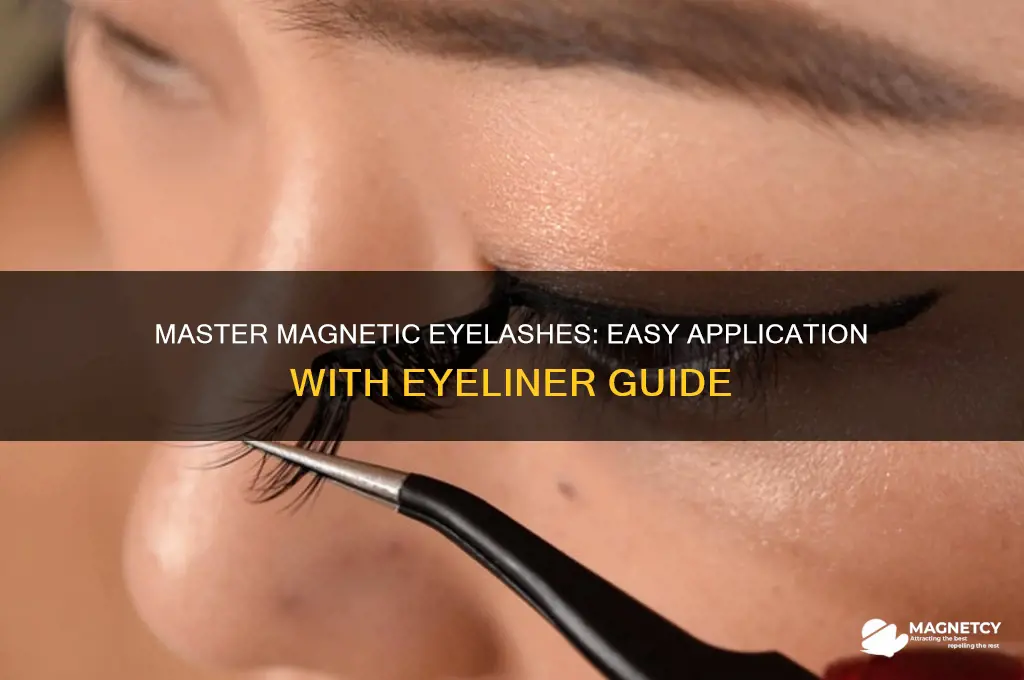 how to use magnetic eyelashes with eyeliner