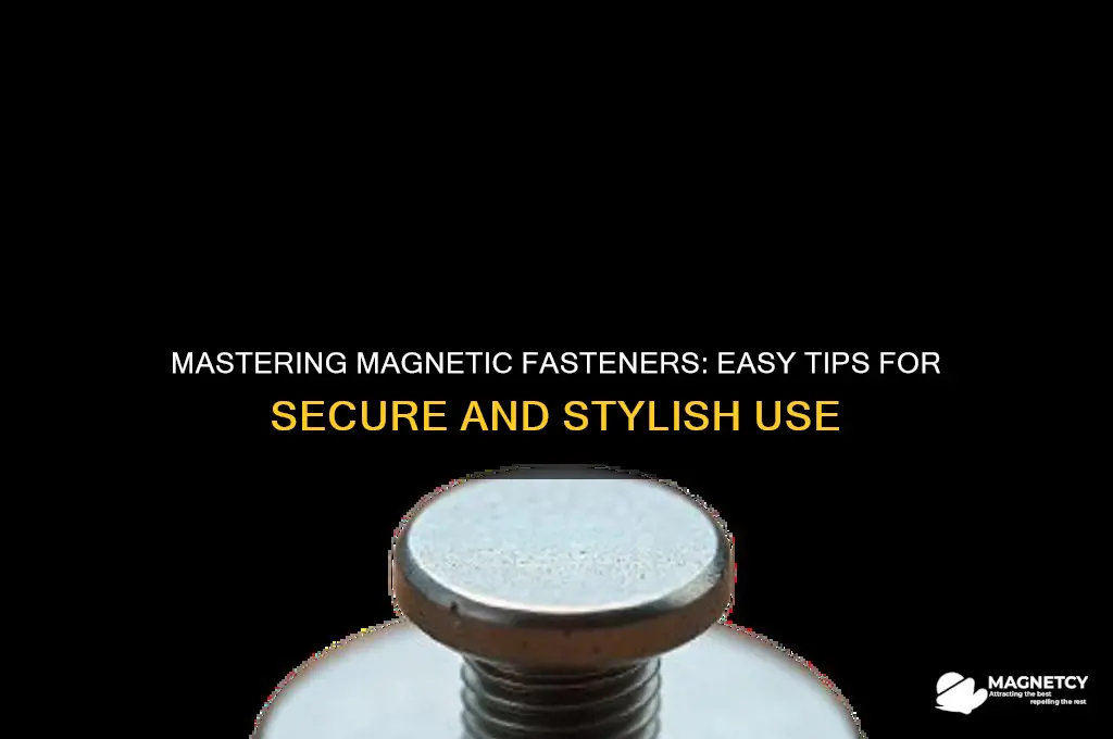 how to use magnetic fasteners