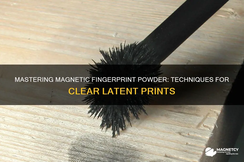 how to use magnetic fingerprint powder