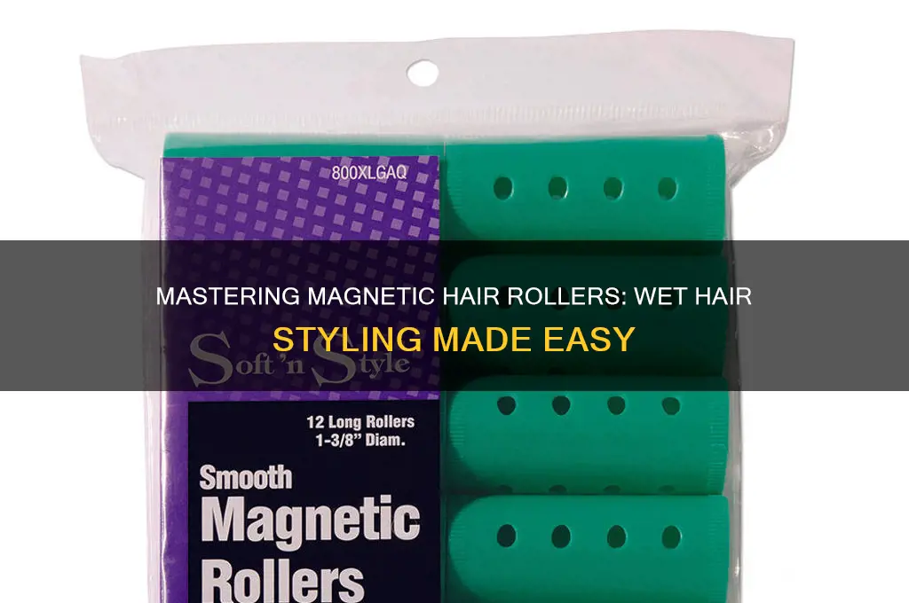 how to use magnetic hair rollers on wet hair