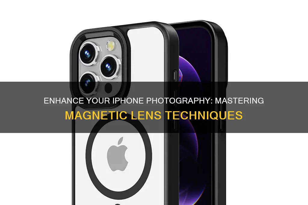 how to use magnetic iphone lens