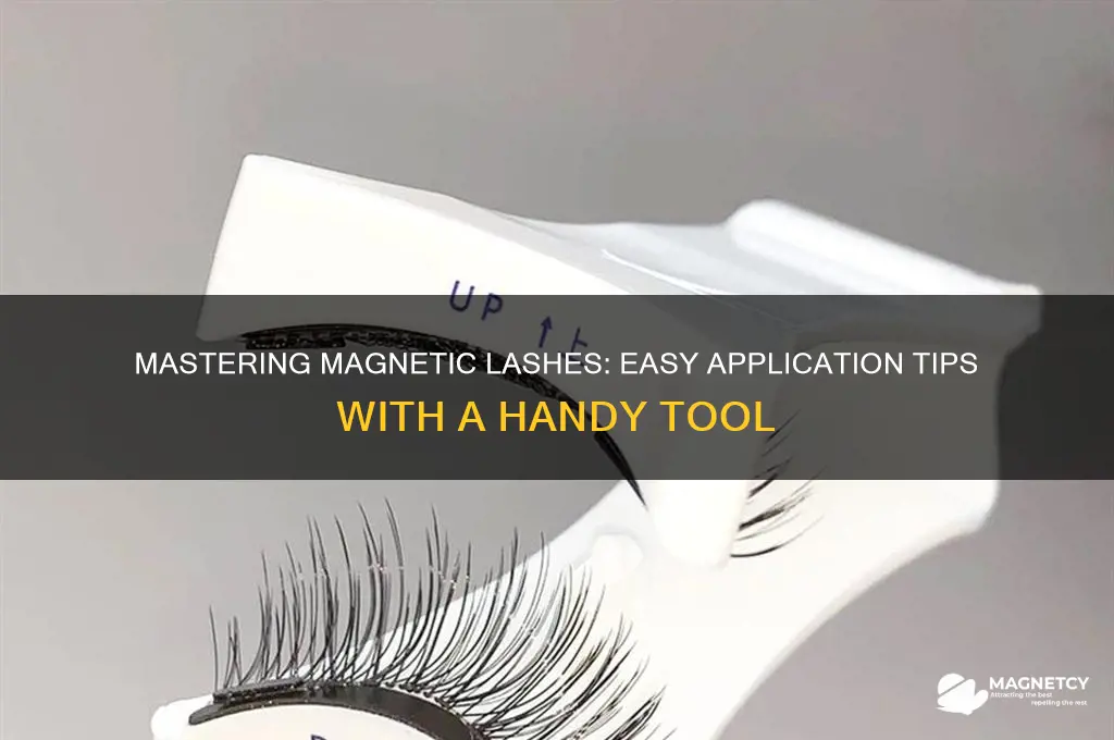how to use magnetic lashes with applicator