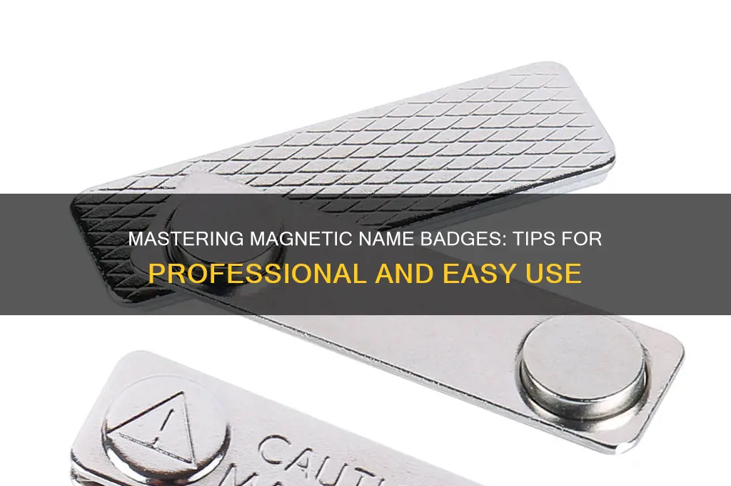 how to use magnetic name badges