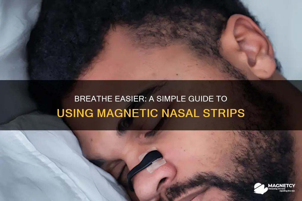 how to use magnetic nasal strip
