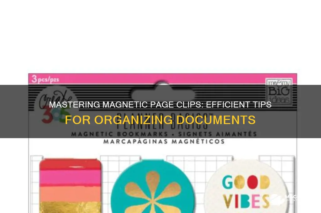 how to use magnetic page clips