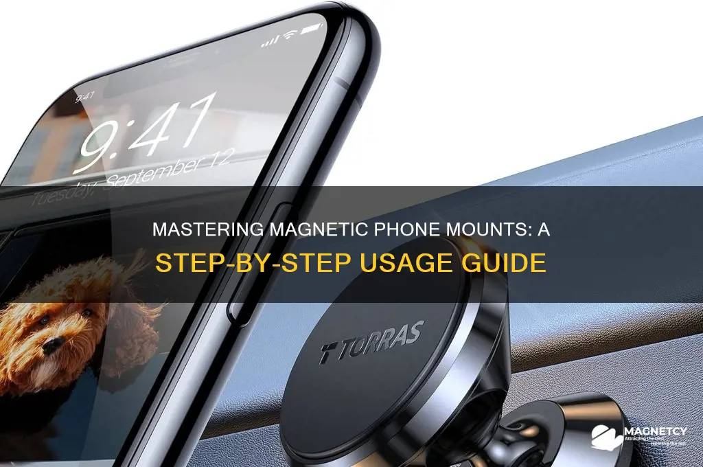 how to use magnetic phone mount