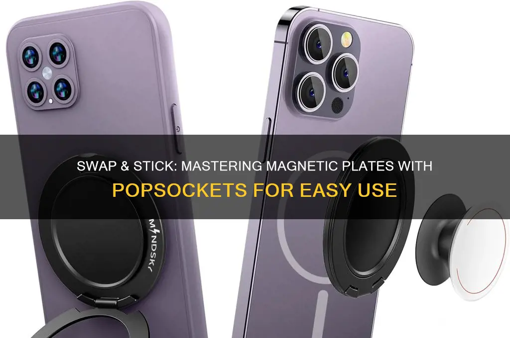 how to use magnetic plate with swappable popsocket