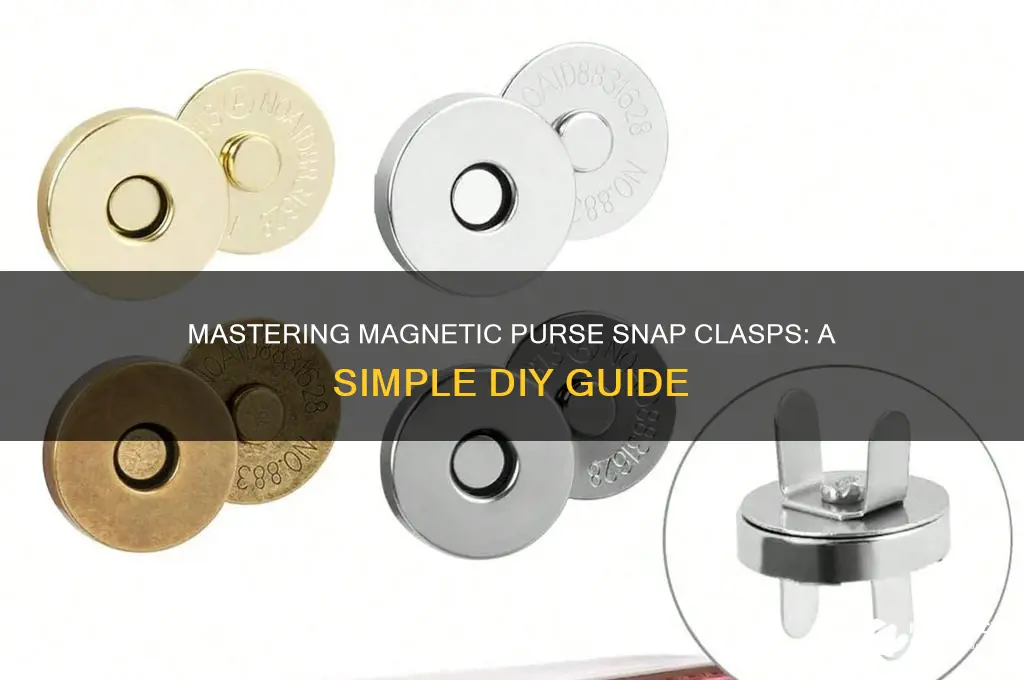 how to use magnetic purse snap clasps