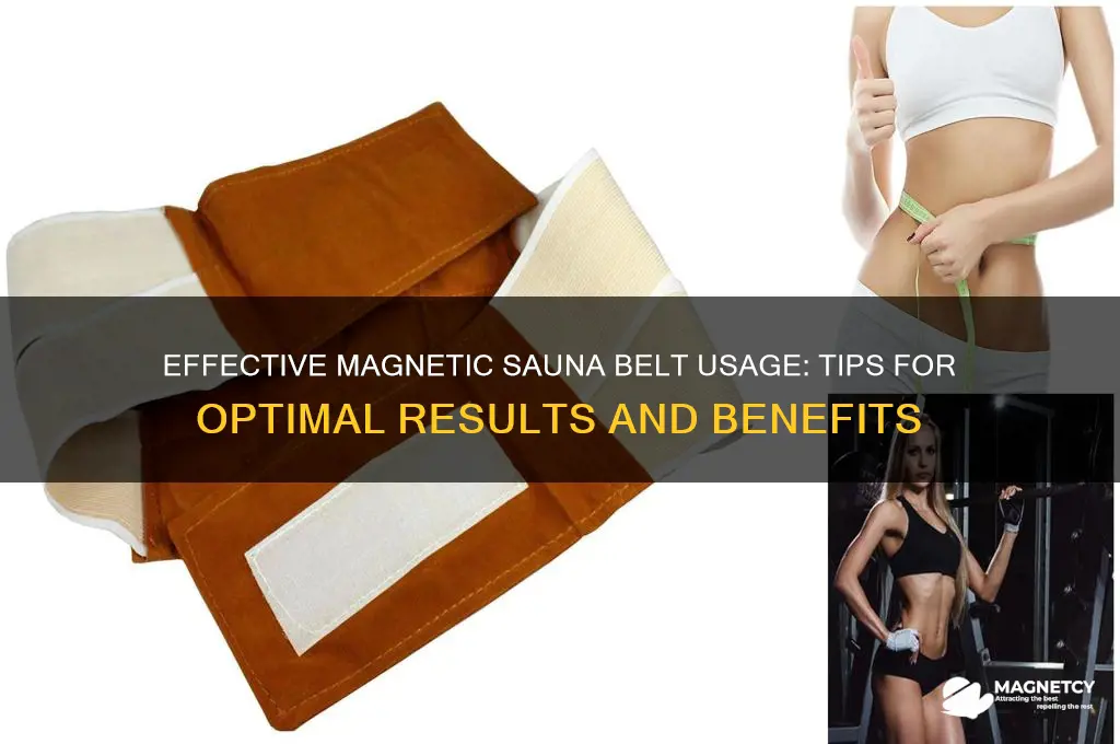 how to use magnetic sauna belt