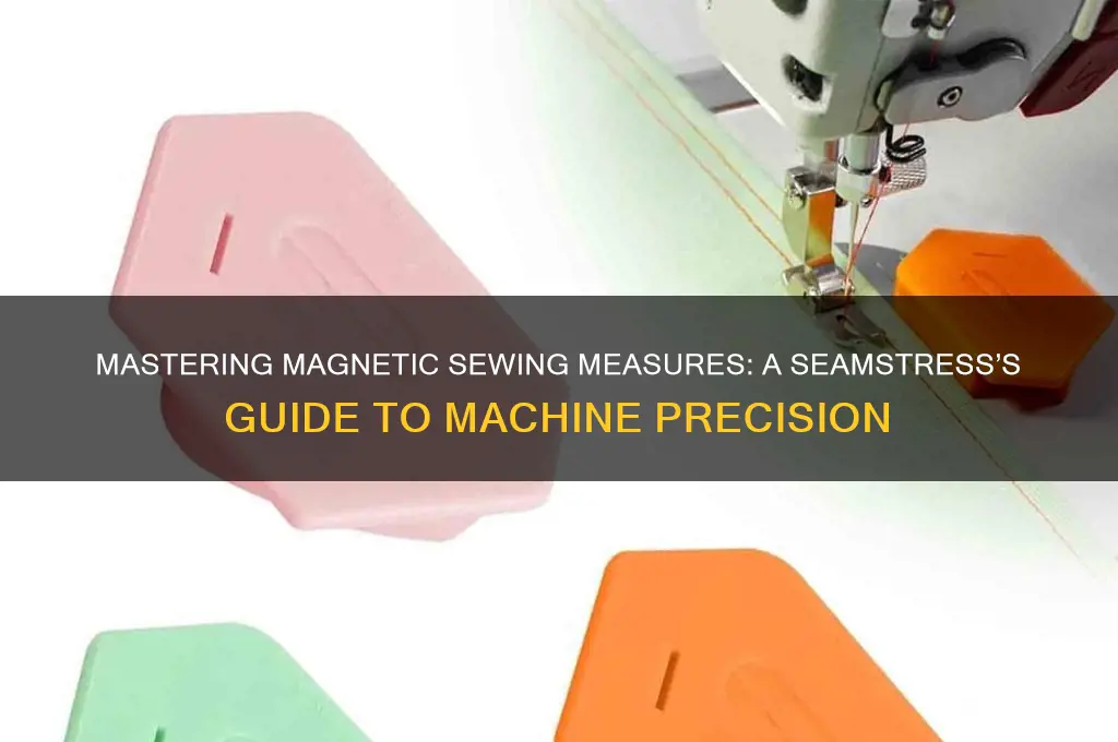 how to use magnetic sewing measure on machine
