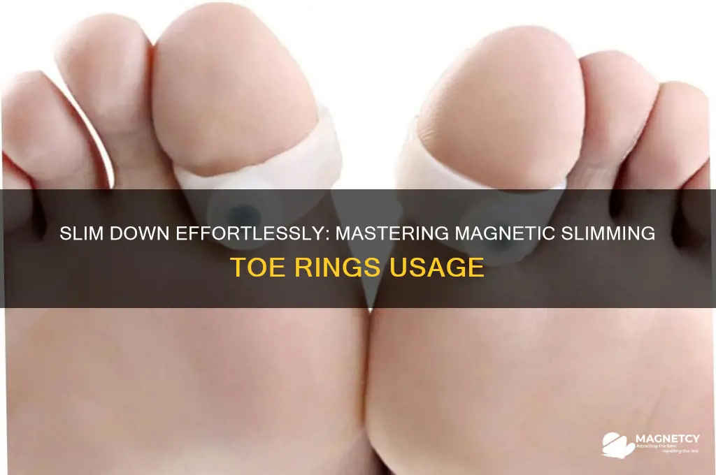 how to use magnetic slimming toe rings