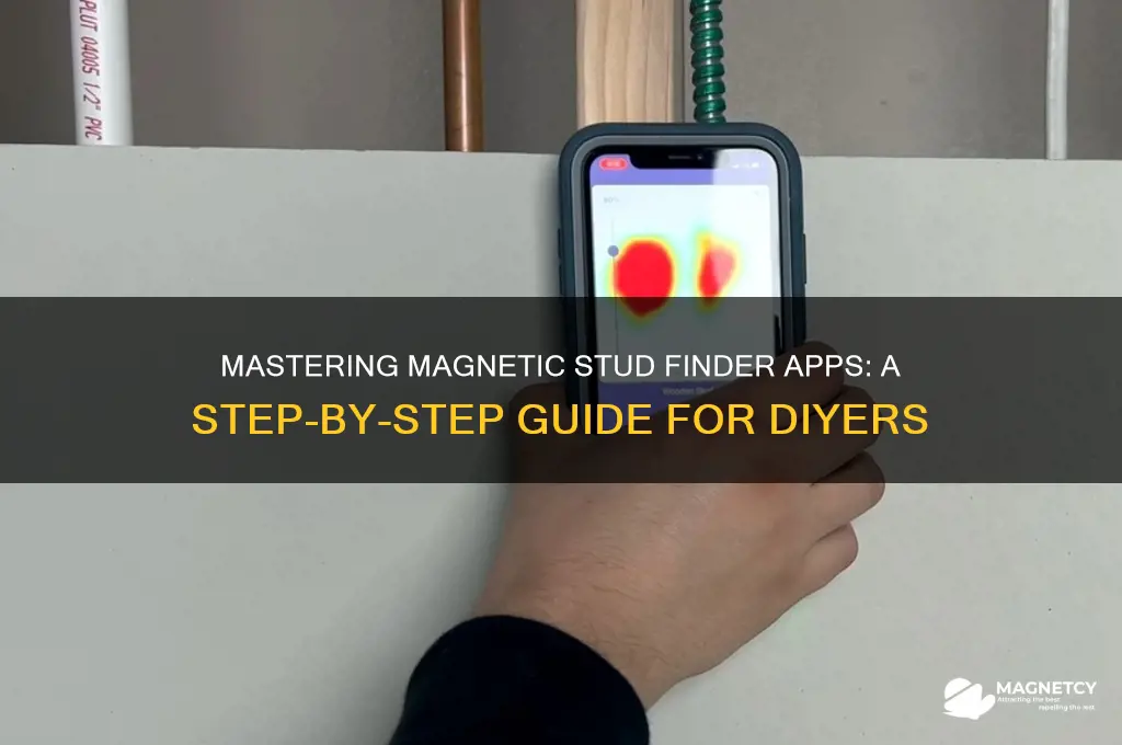 how to use magnetic stud finder app