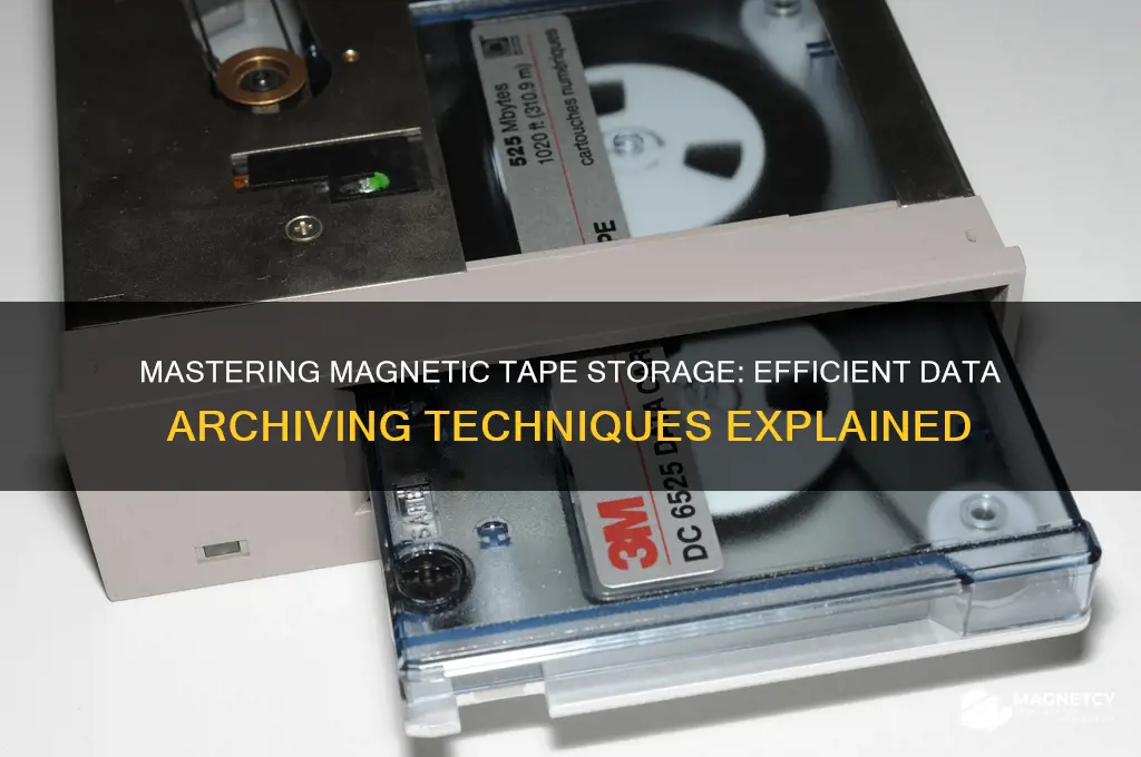 how to use magnetic tape storage