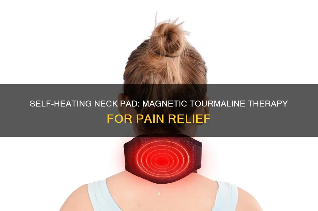 how to use magnetic tourmaline thermal self heating neck pad