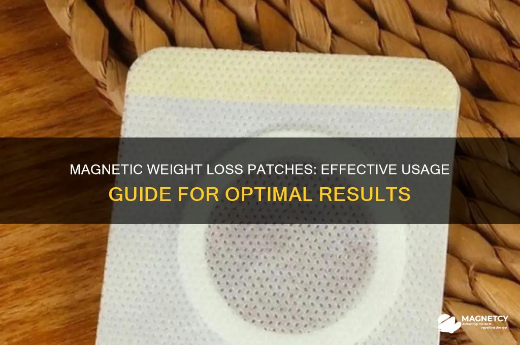 how to use magnetic weight loss patch