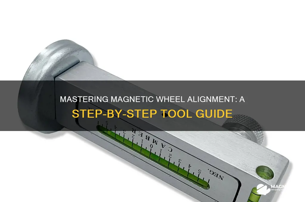 how to use magnetic wheel alignment tool