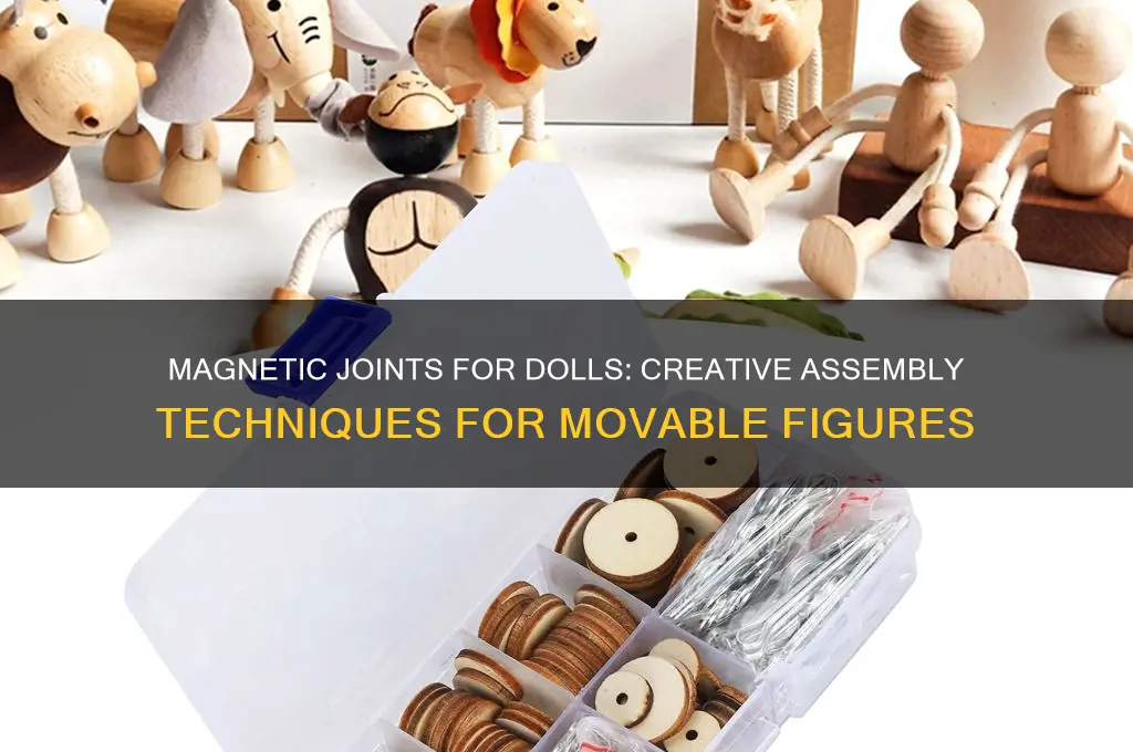 how to use magnets as joints in dolls