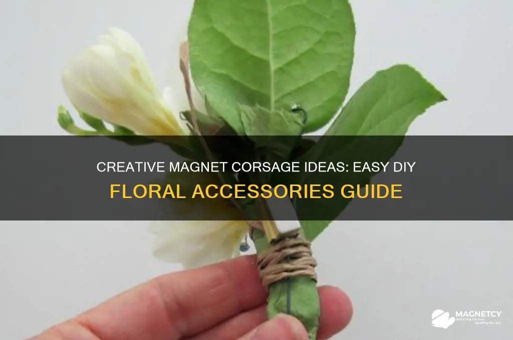 how to use magnets for corsages