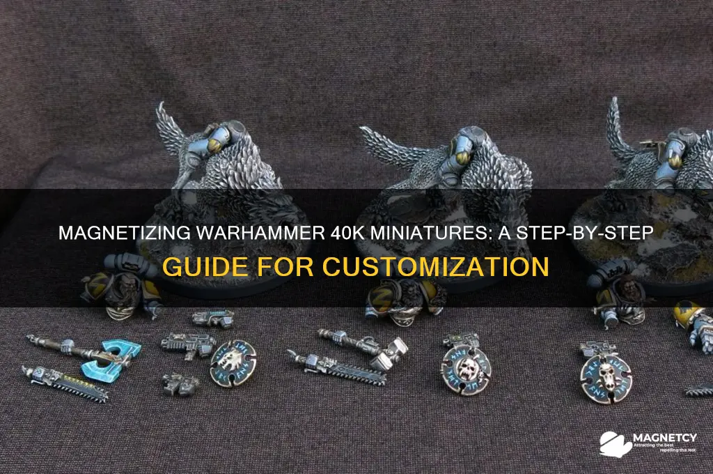how to use magnets on 40k miniatures