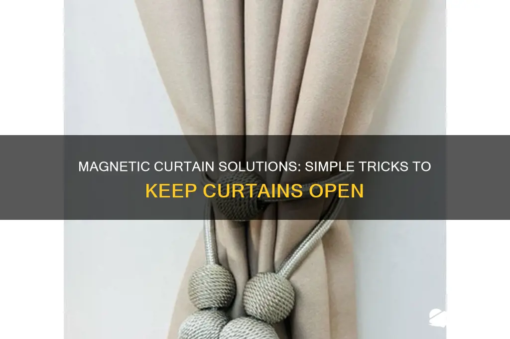 how to use magnets to keep curtains open