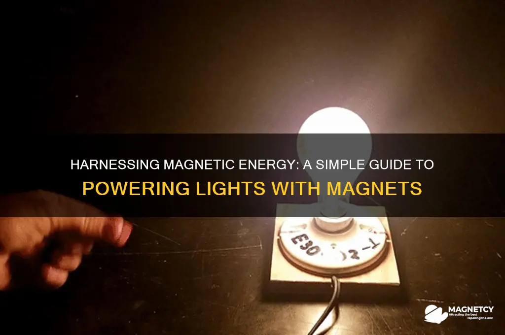 how to use magnets to power a light