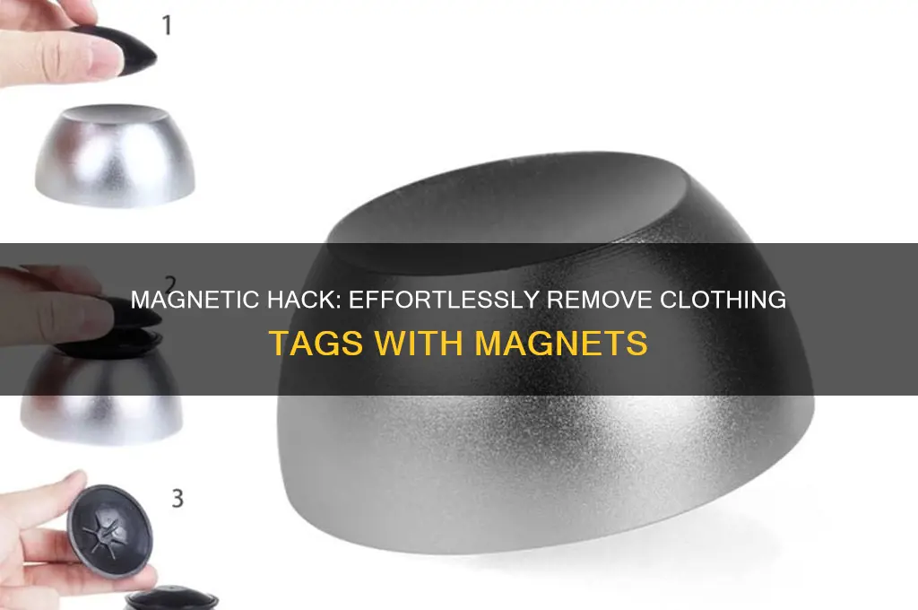 how to use magnets to remove clothing tag