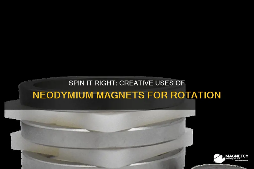 how to use neodymium magnets to make something spin