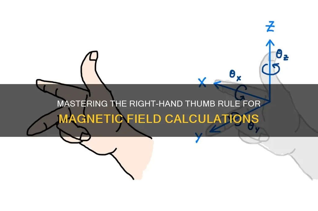 how to use right hand thumb rule for magnetic field