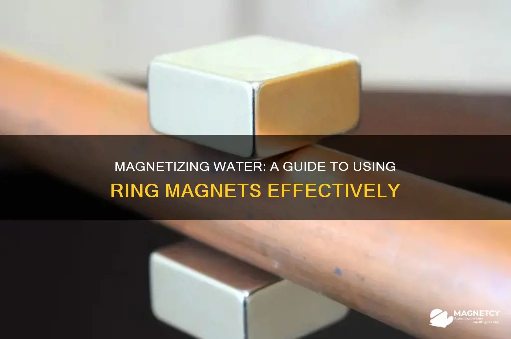 how to use ring magnets to magnetic water