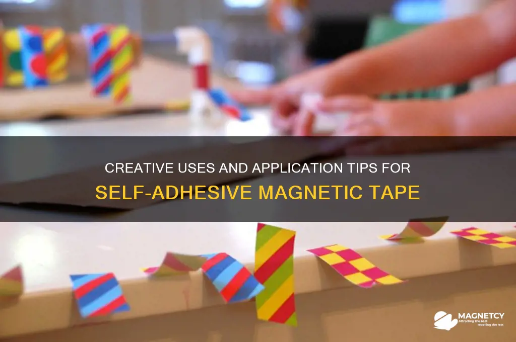 how to use self adhesive magnetic tape