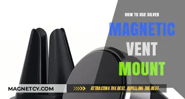 Effortless Car Mounting: Mastering the Silver Magnetic Vent Mount