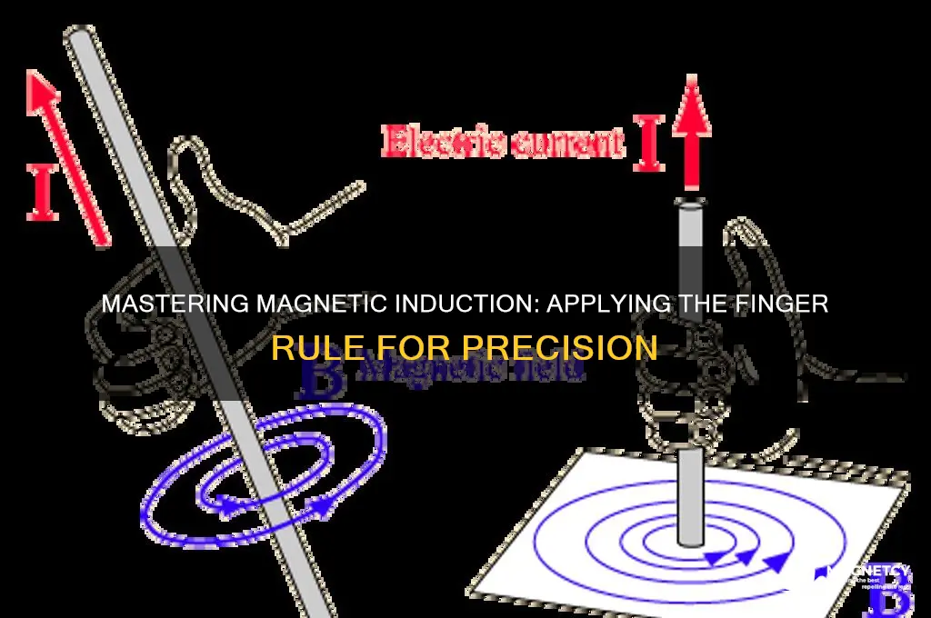how to use the finger rule in magnetic induction