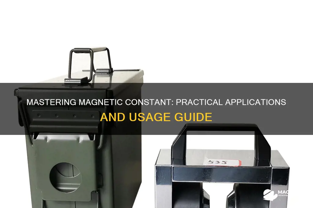 how to use the magnetic constant
