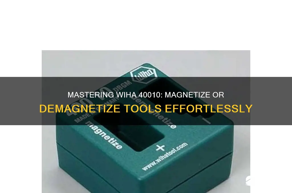 how to use wiha 40010 magnetizer or demagnetizer