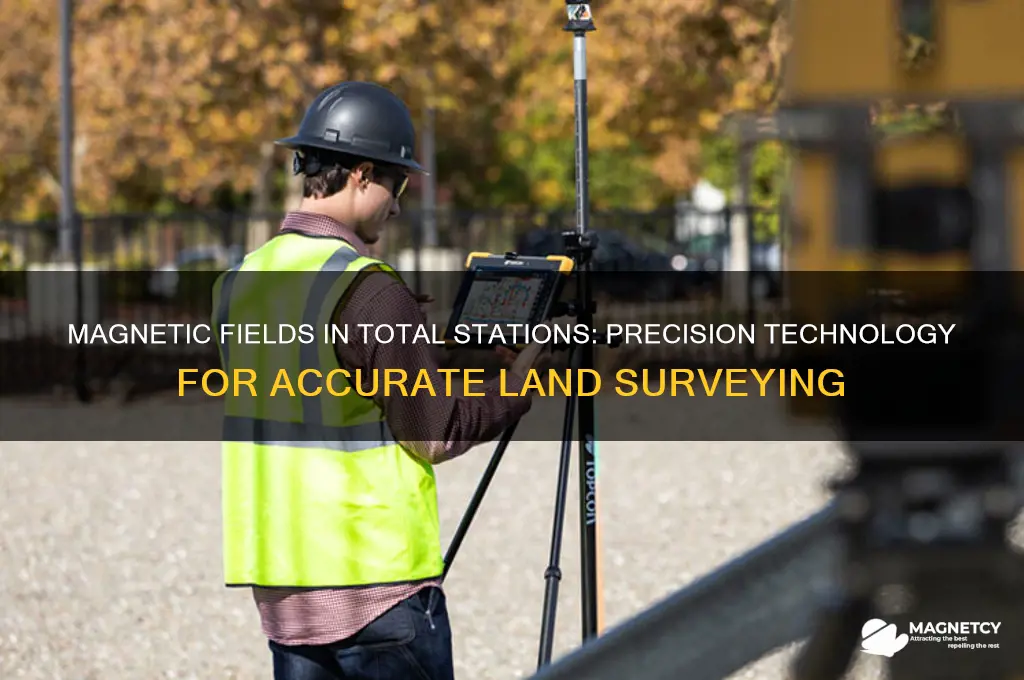 how total stations use magnetic fields