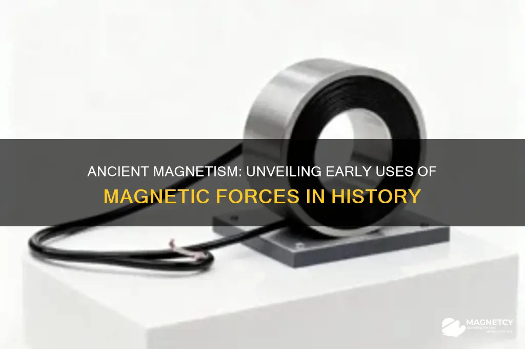 how were magnets used in ancient times