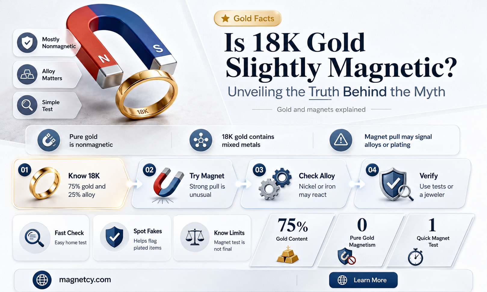 can 18k be slightly magnetic