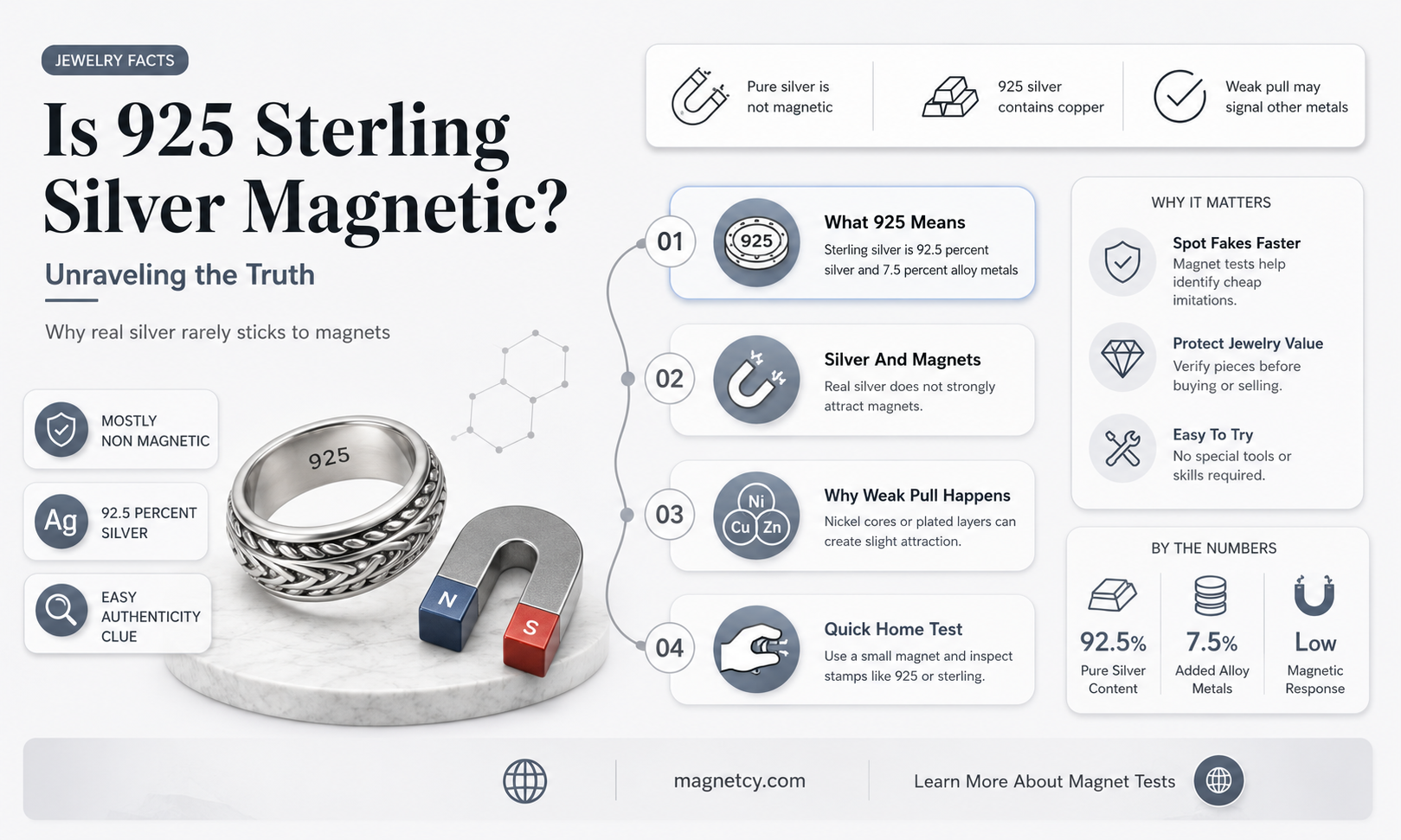 can 925 silver be magnetic