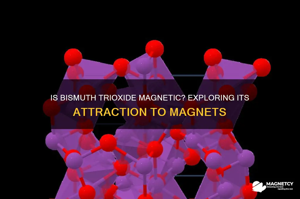 is bismuth trioxide attracted to magnets