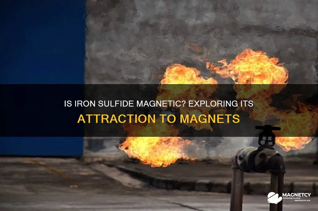 is iron sulfide attracted to a magnet