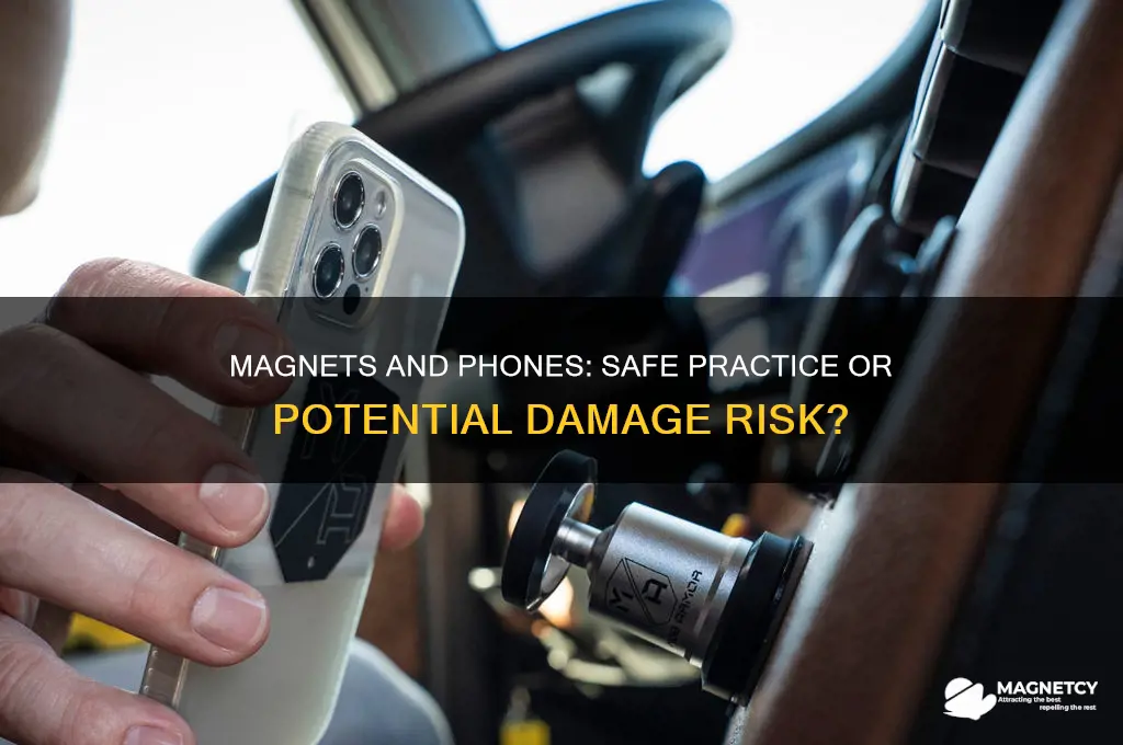 is it safe to use a magnet on your phone