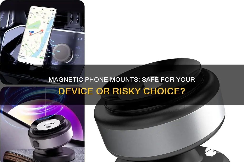 is it safe to use magnetic phone mount