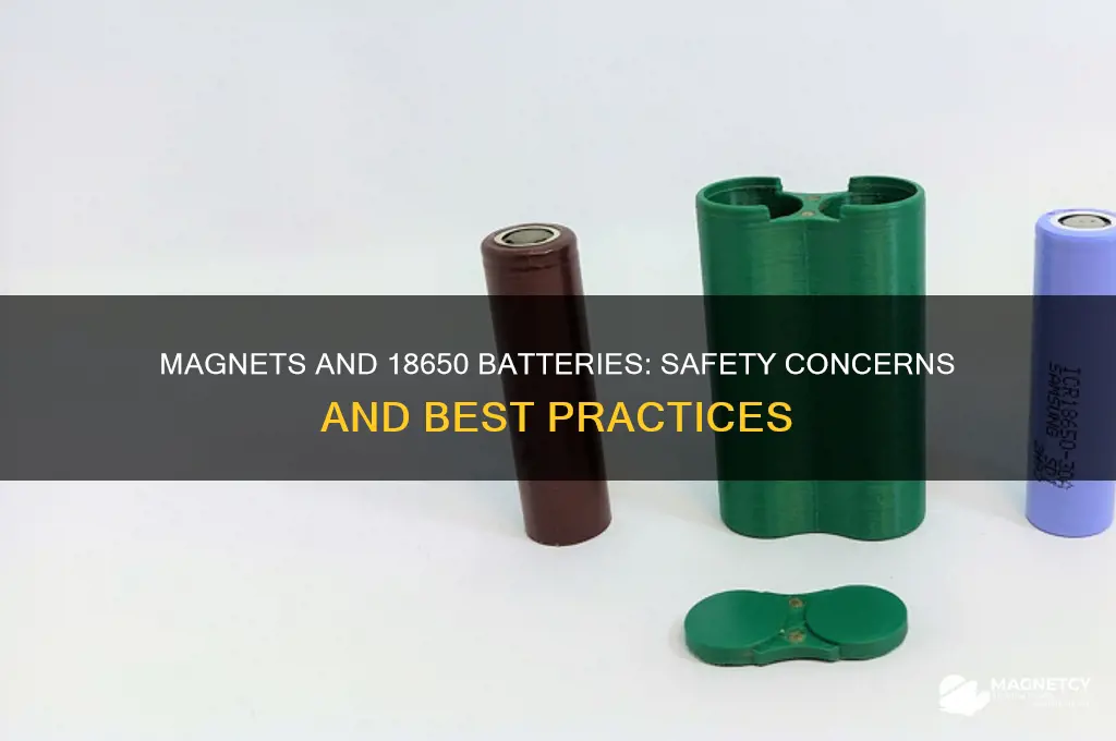 is it safe to use magnets on a 18650 battery
