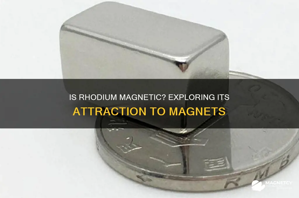 is rhodium attracted to a magnet