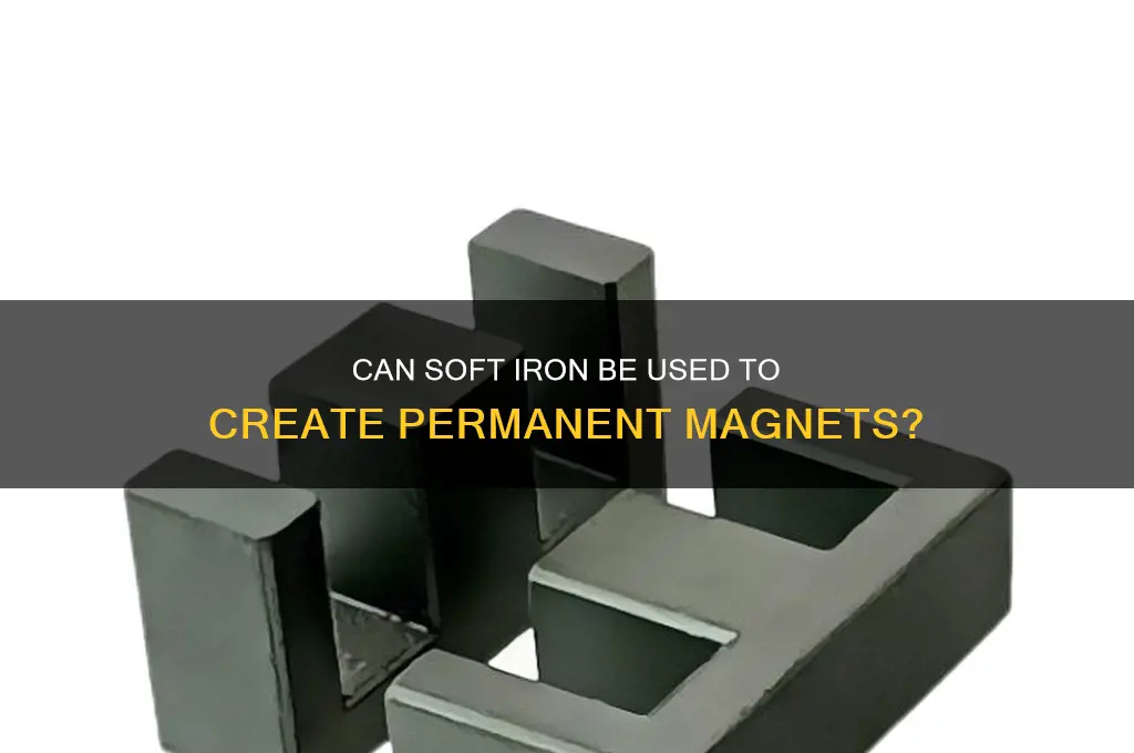 is soft iron used to make permanent magnet