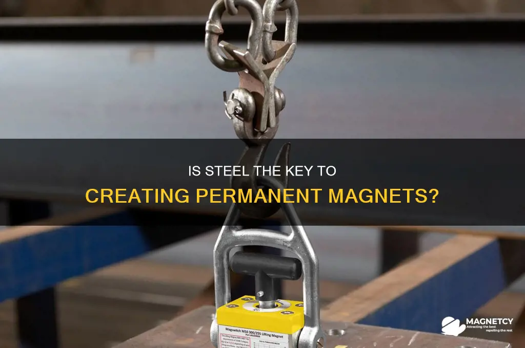 is steel used to make permanent magnets