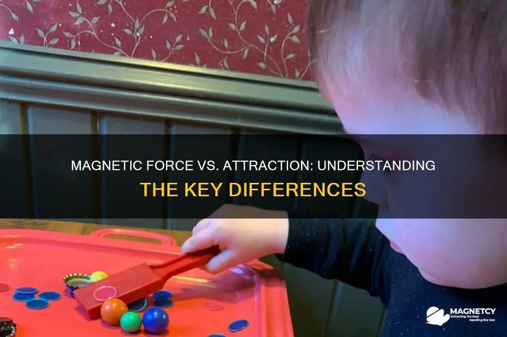 is there a difference between magnetic force and magnetic attraction