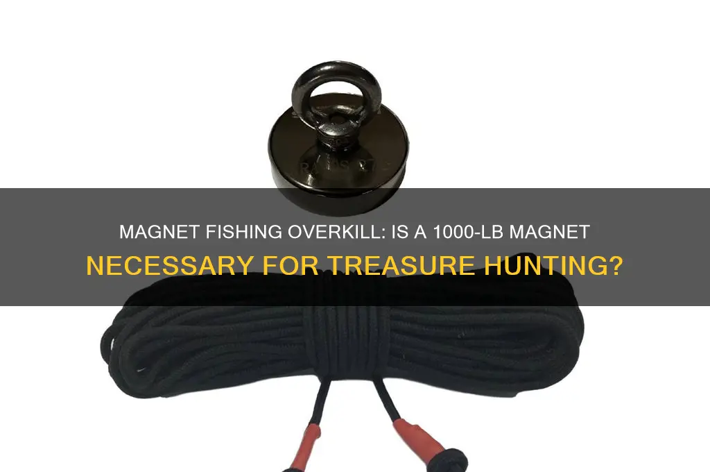 is using a thousand lb magnet for fishing an overkill