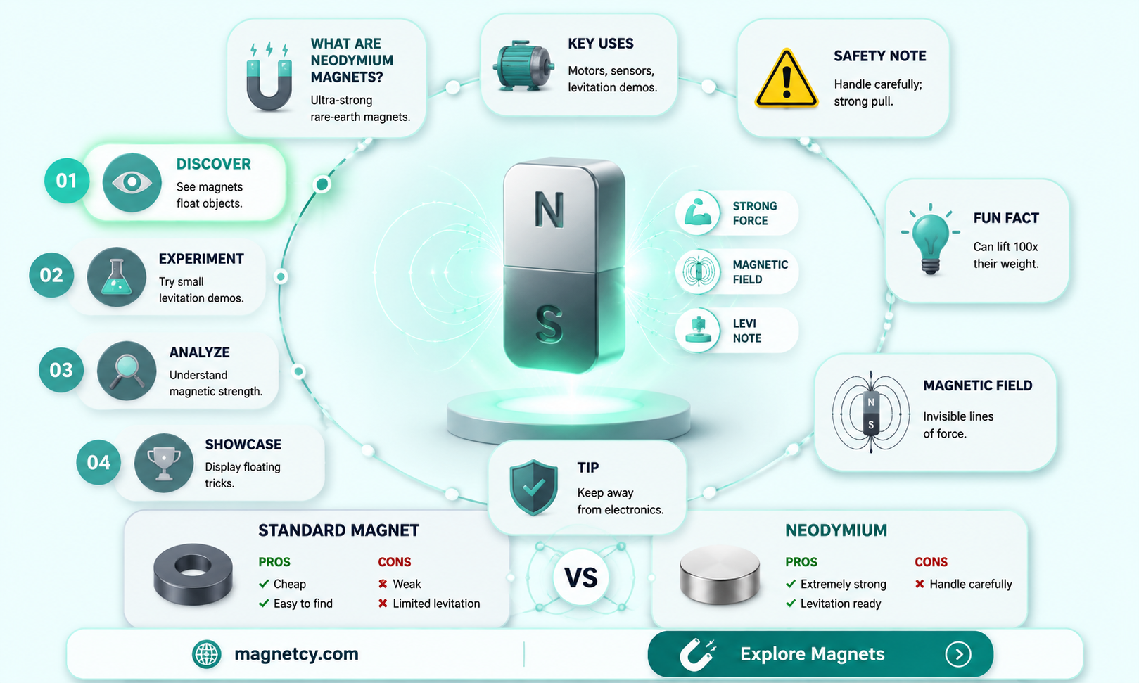 are neodymium magnets strong enough to levitate objects